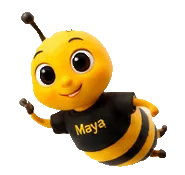 Maya, de Bizzi-B AI-assistent en mascotte